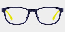 Robin Rectangle Black Yellow Glasses1