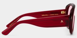The Shield Burgundy Aviator Glasses4