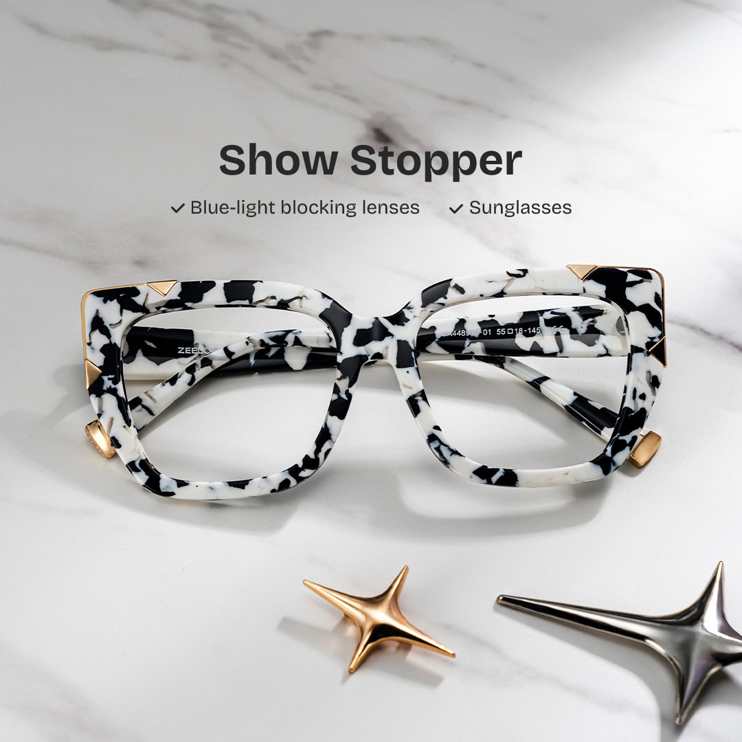 Dax Square cow print Glasses