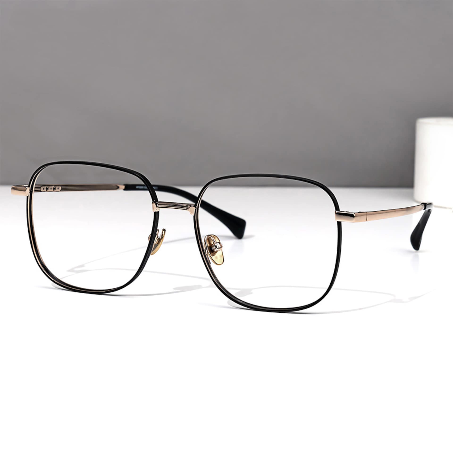Rashida Square Black Glasses4
