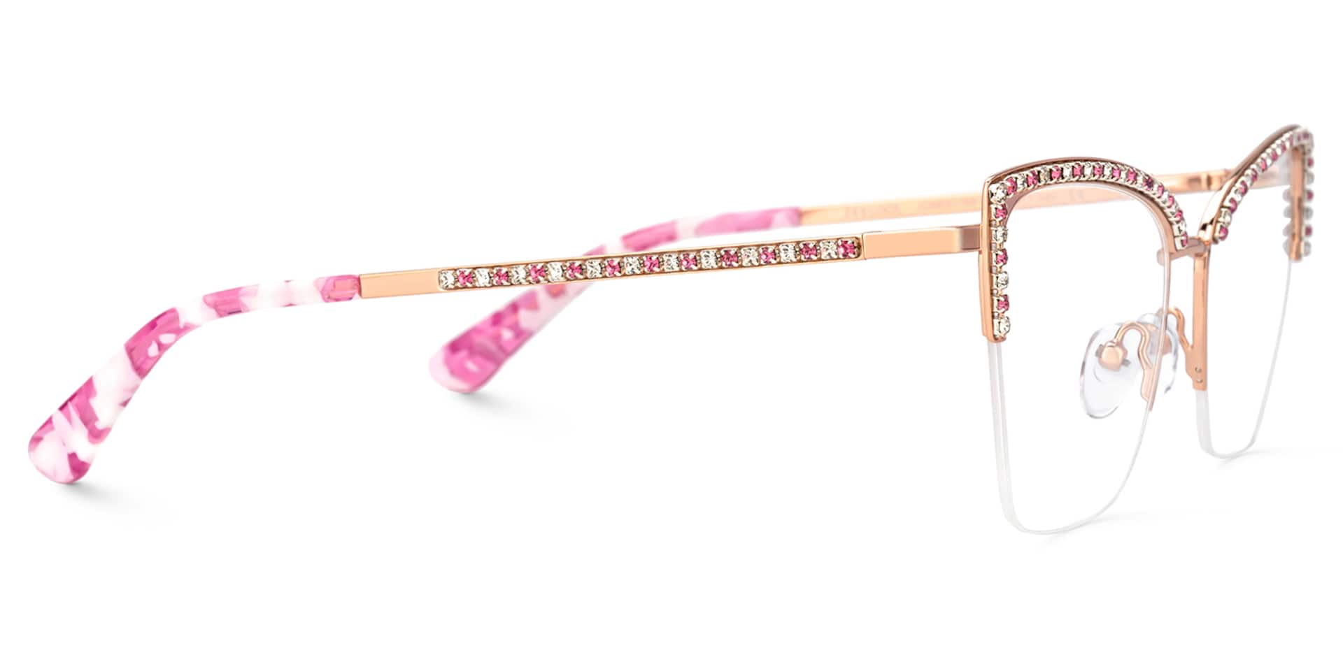 Designer Cat Eye Glasses Frames With Rhinestones3