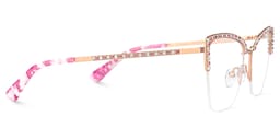 Caporella Cateye Pink Glasses3