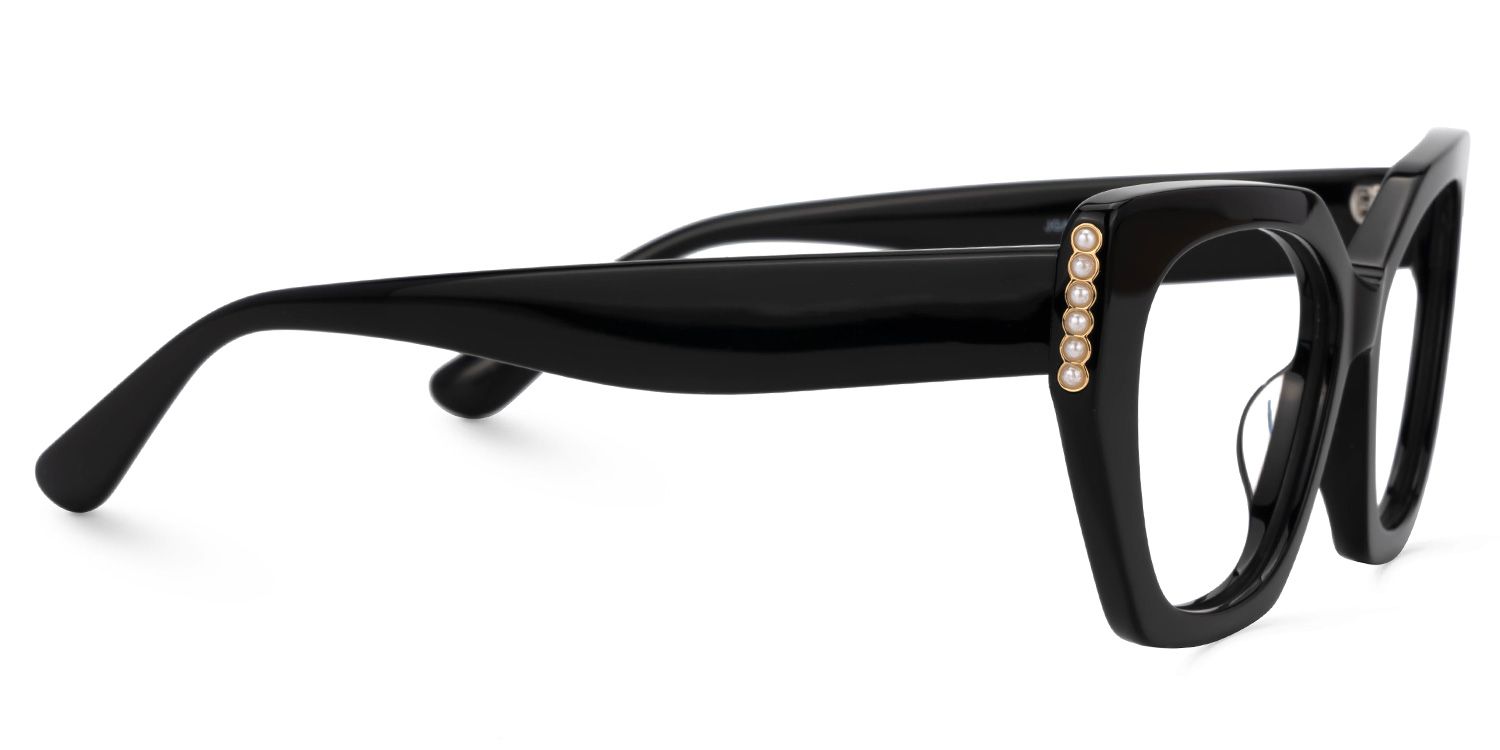 Tillman Acetate Geometric Black Frame Glasses | ZEELOOL Canada2