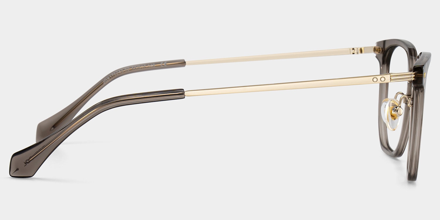 Eve Rectangle Brown Glasses4