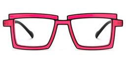 Zephyr Rectangle Red Glasses1
