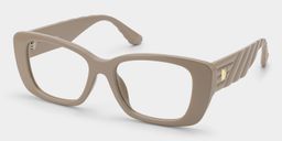 Hannah Beige Rectangle Glasses3