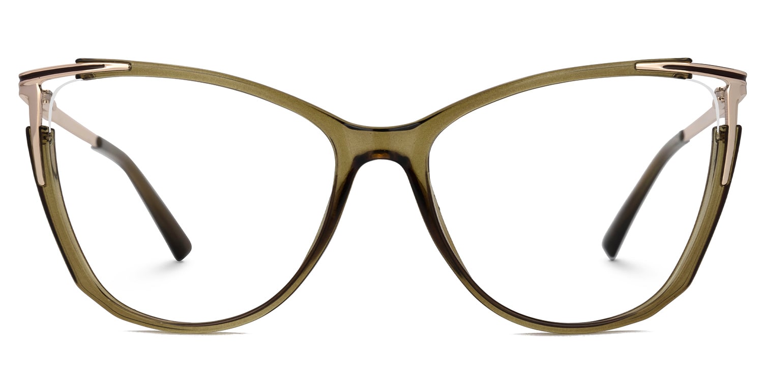 New Tawny Color for Yomary Mixed-Material Eyeglasses  | Zeelool Optical0