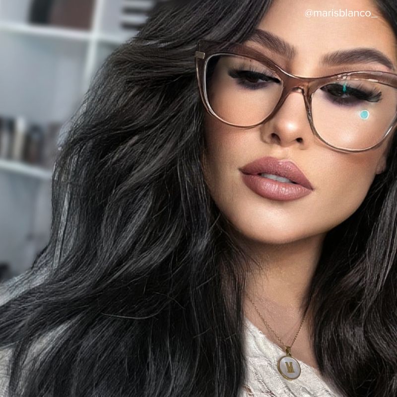 Indira Cat Eye Beige Glasses | Zeelool Glasses5