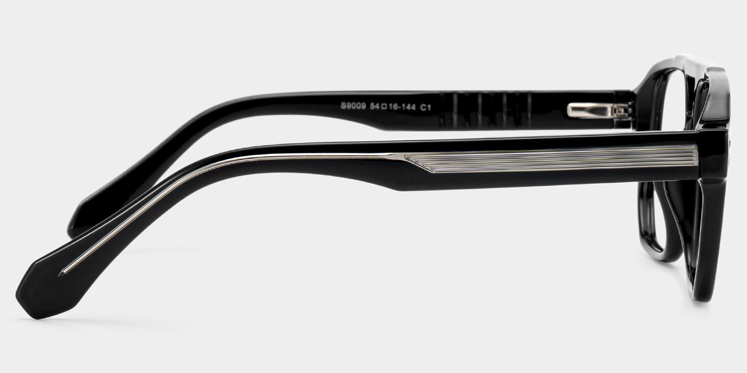 Colton Black Frame Glasses with Aviator Frame Online | ZEELOOL4