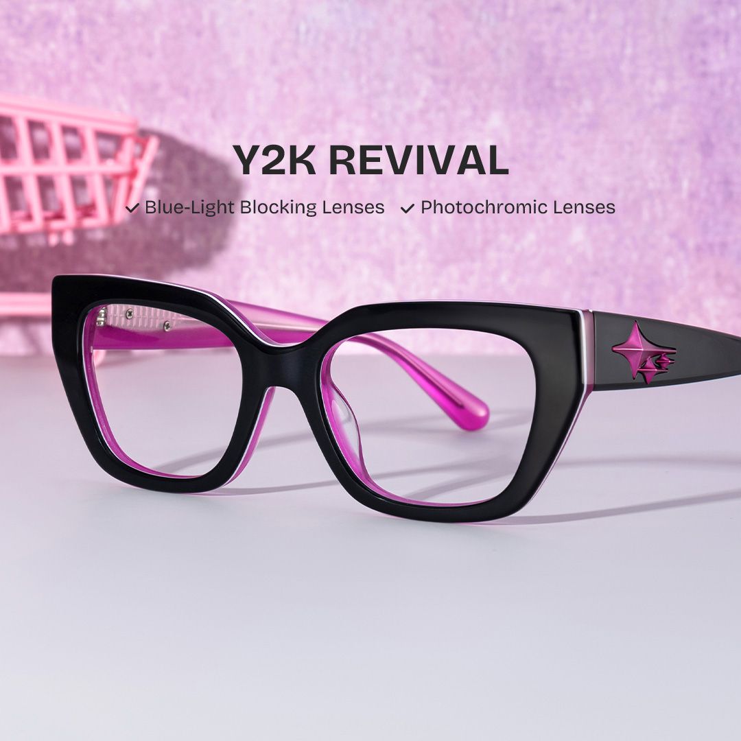 Rectangular Glasses for Round Face0