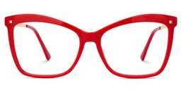 Isaebella Butterfly Red Glasses0
