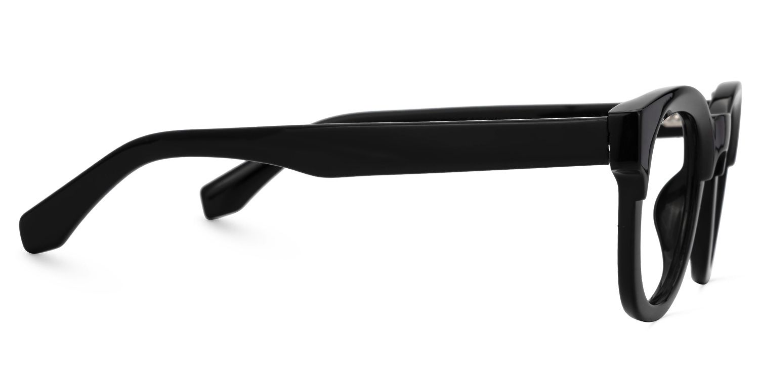 Affordable Black Frame Foraker Round Glasses | Zeelool2