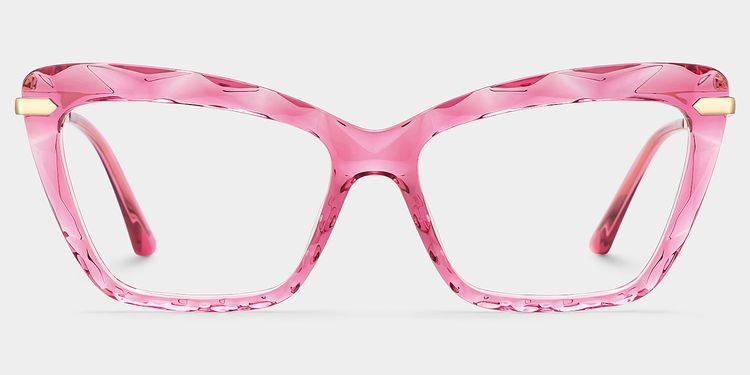 Juliet Pink Rectangle Glasses