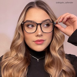 Fezell Square Black Glasses9