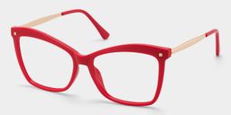 Isaebella Butterfly Red Glasses2