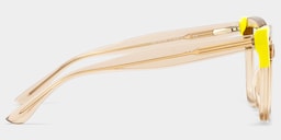 Mirta Square Champagne Yellow Glasses4