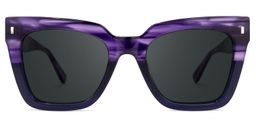 Kathya Square Purple Glasses0