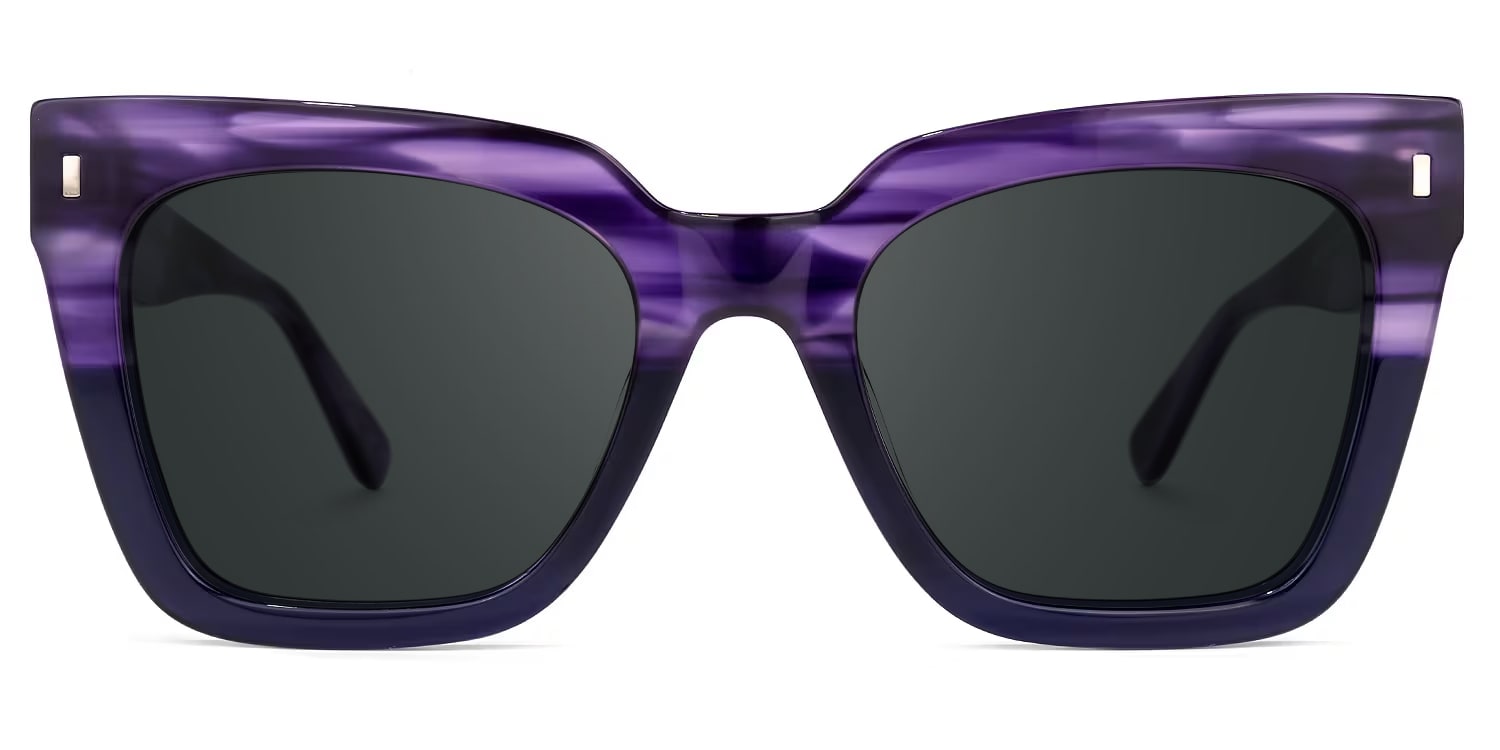 Kathya Square Purple Sunglasses & Glasses Frames0