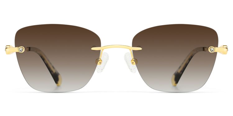 Seth Rectangle Gold Glasses