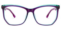 Libby Geometric Purple Glasses0