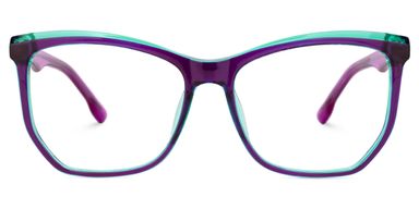 Libby Geometric Purple Glasses