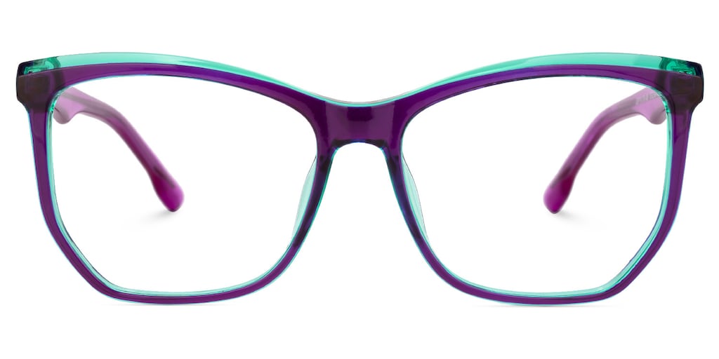 Libby Geometric Purple Glasses