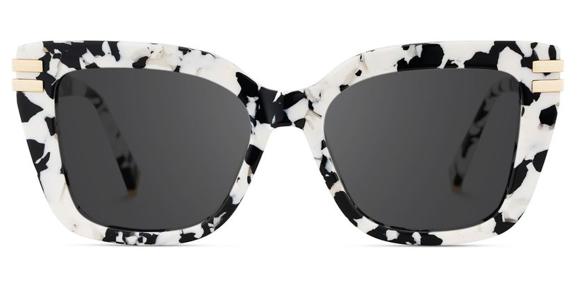 Cardozo Cow Print Square Sunglasses