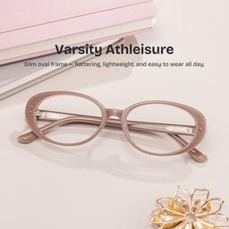 Lennon Brown Oval Glasses0