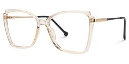 Kristen Cateye Beige Glasses1