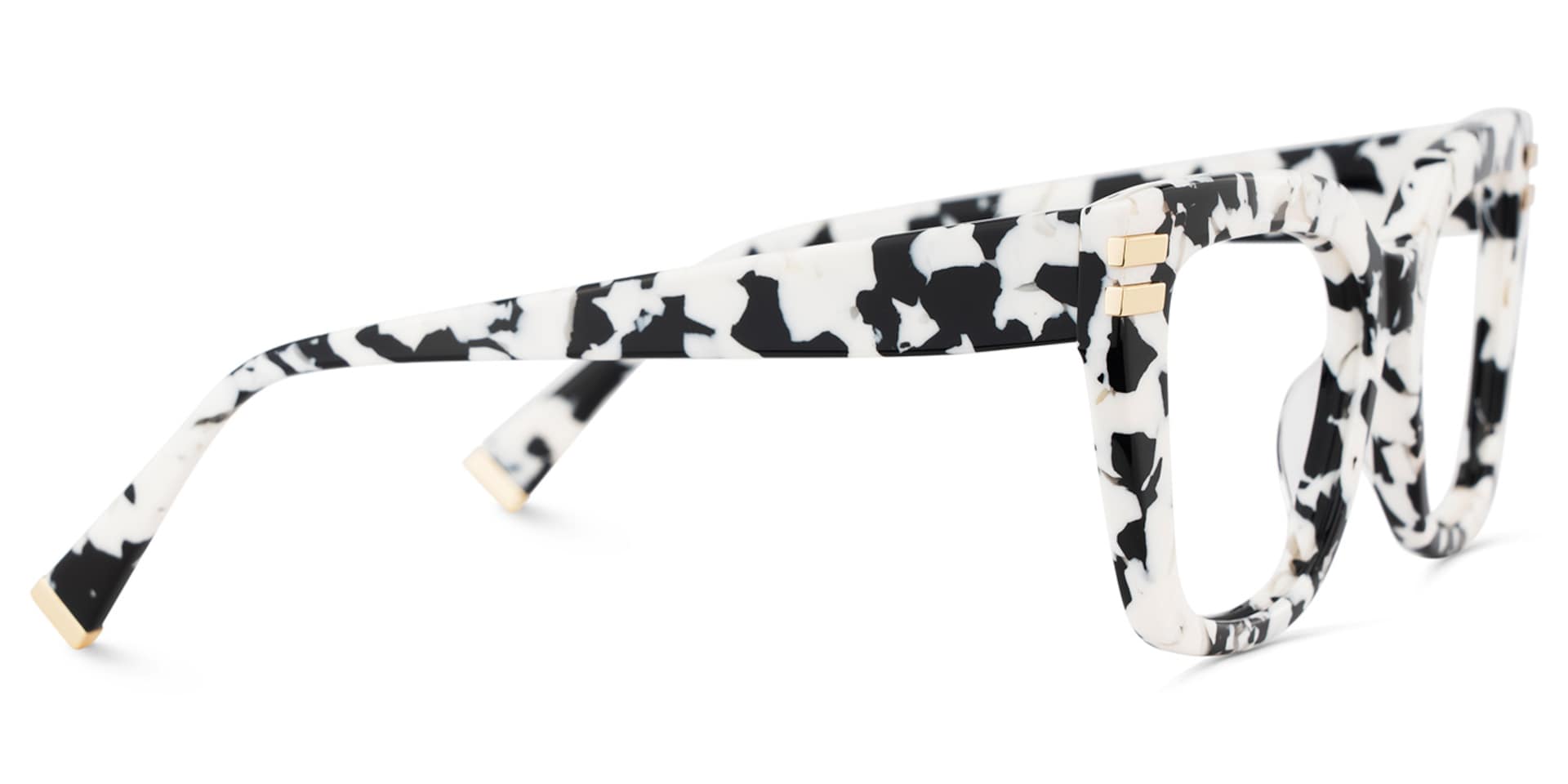 Cow Print Glasses with Square Frames4