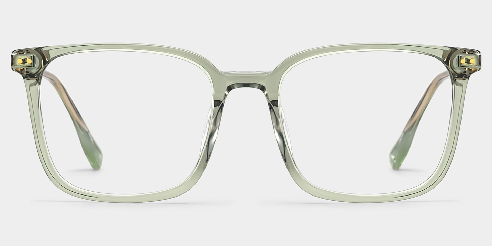 Zoe Green Frame Glasses with Square Frame Online | ZEELOOL4