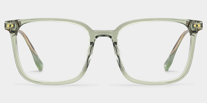 Zoe Square Green Glasses