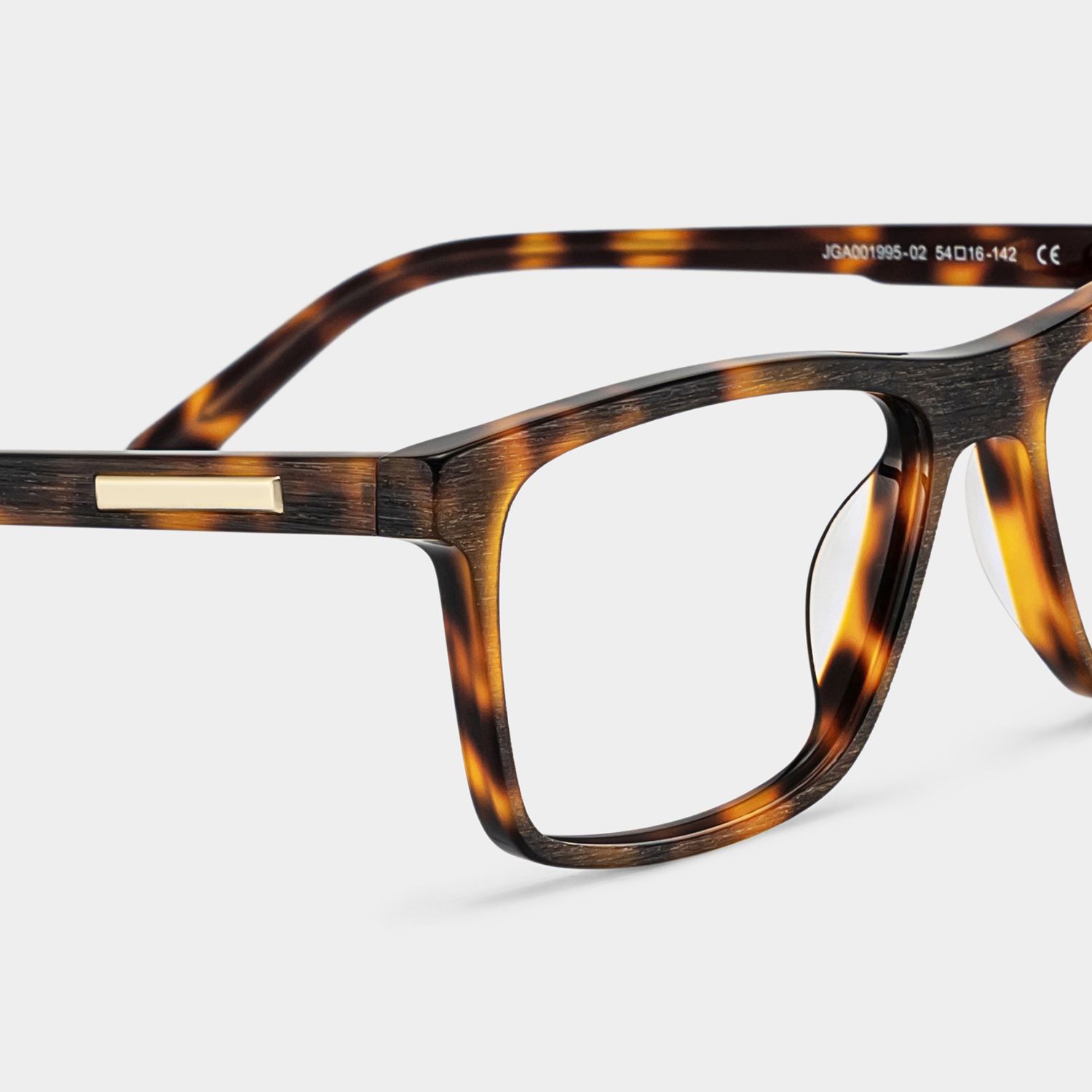 Daniel Tortoise Rectangle Acetate Frame Glasses for Men | ZEELOOL