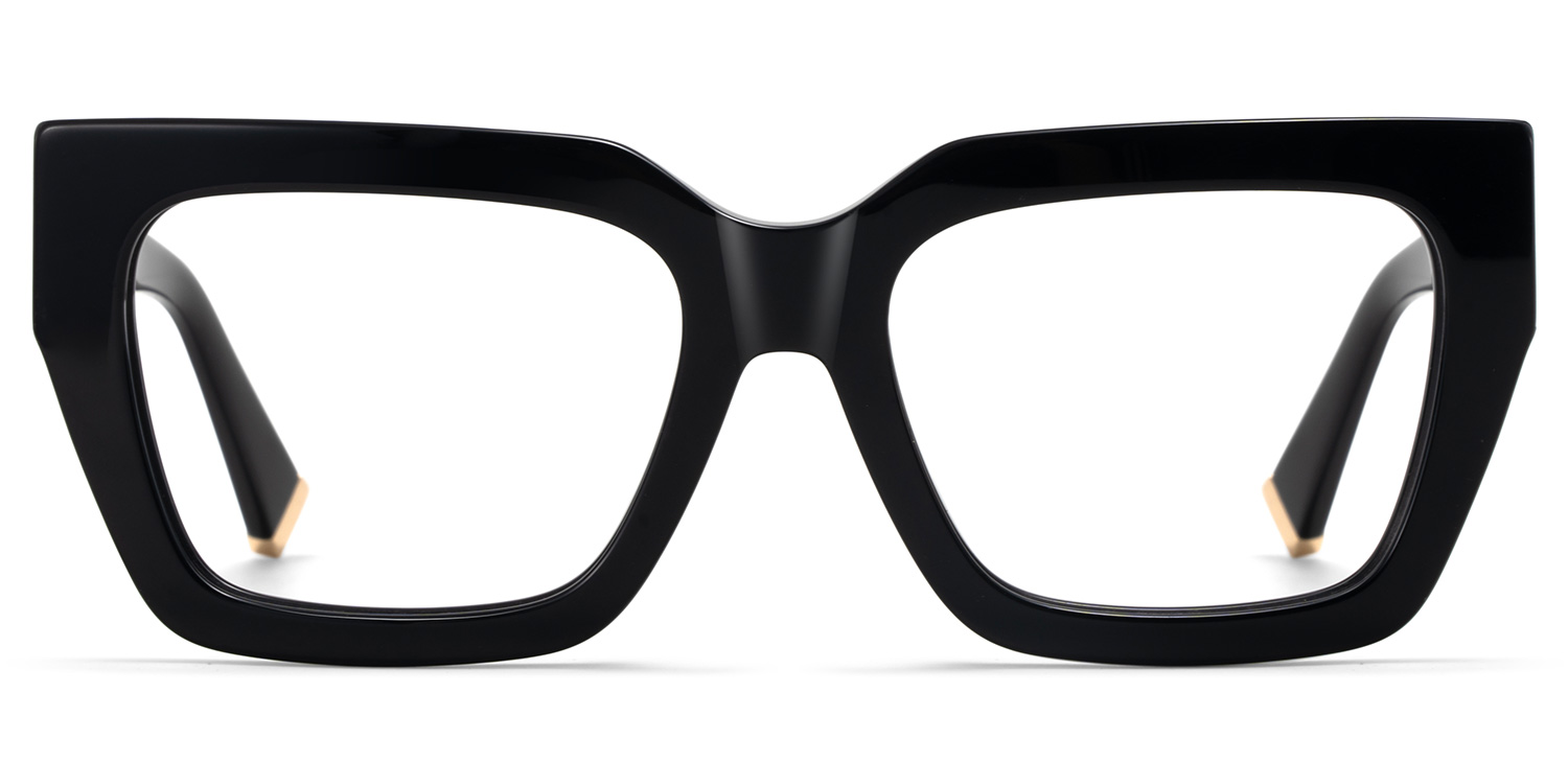 Maddox Black Frame Glasses with Square Frame Online | ZEELOOL