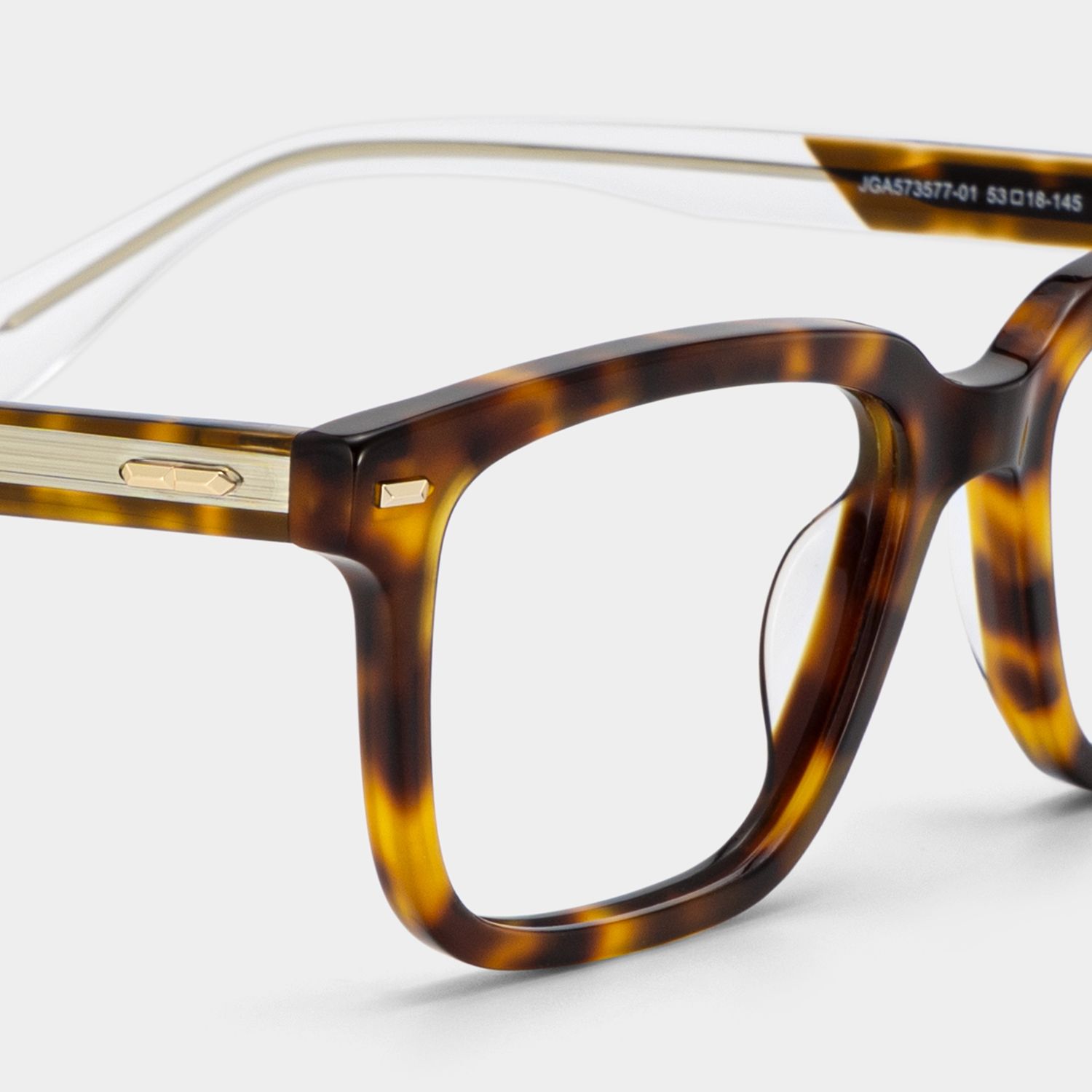 George Tortoise Rectangle Glasses for Men | ZEELOOL