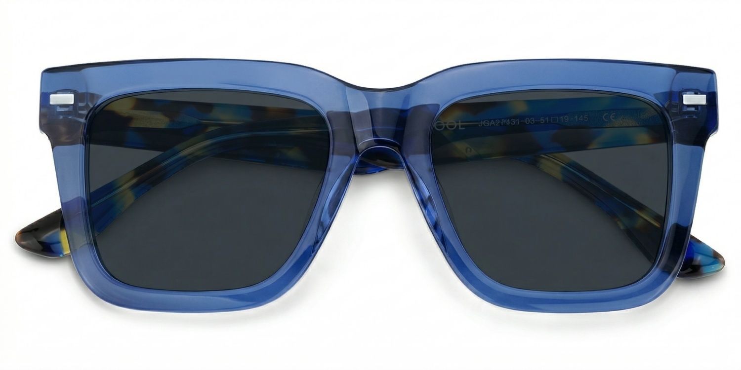 Redina Acetate Blue Frame Sunglasses | ZEELOOL1