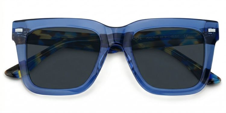 Redina Blue Square Sunglasses