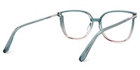 Rodz Square Green-Pink Glasses3