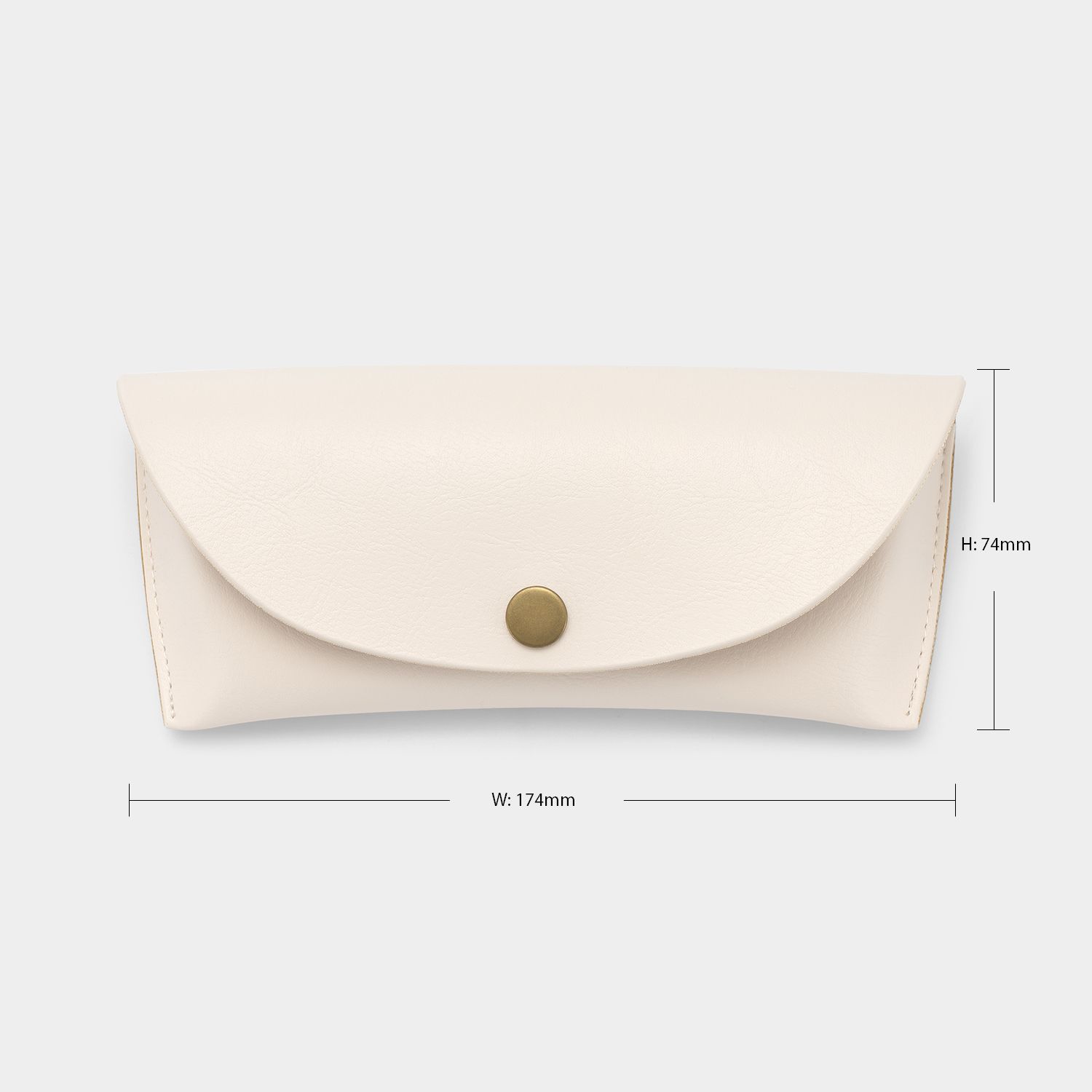 White Man-made Leather Box, Glasses Pocket | ZEELOOL5