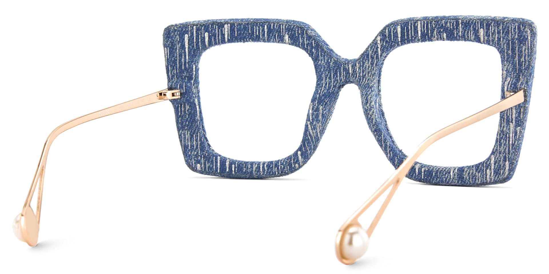 Latanya Denim Navy Blue Glitter Glasses5