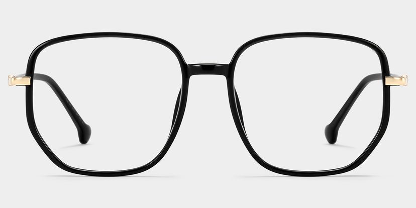 Joana Geometric Black Glasses