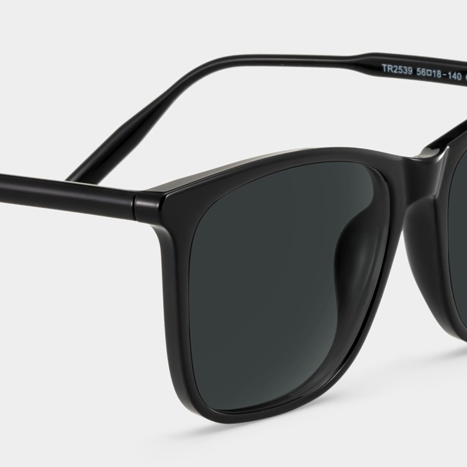 Malika Black Frame Polarized Sunglasses with square Style Online | ZEELOOL5