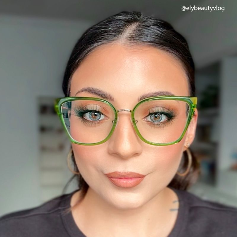 Martine Square Green Glasses | Zeelool Glasses4