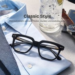 Michael Square Black Glasses0