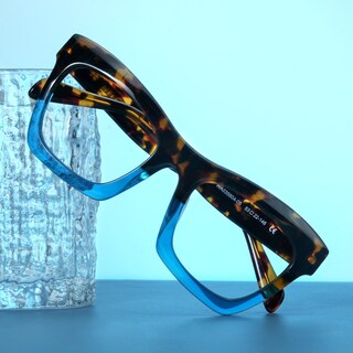 Benitez Square Blue Glasses1
