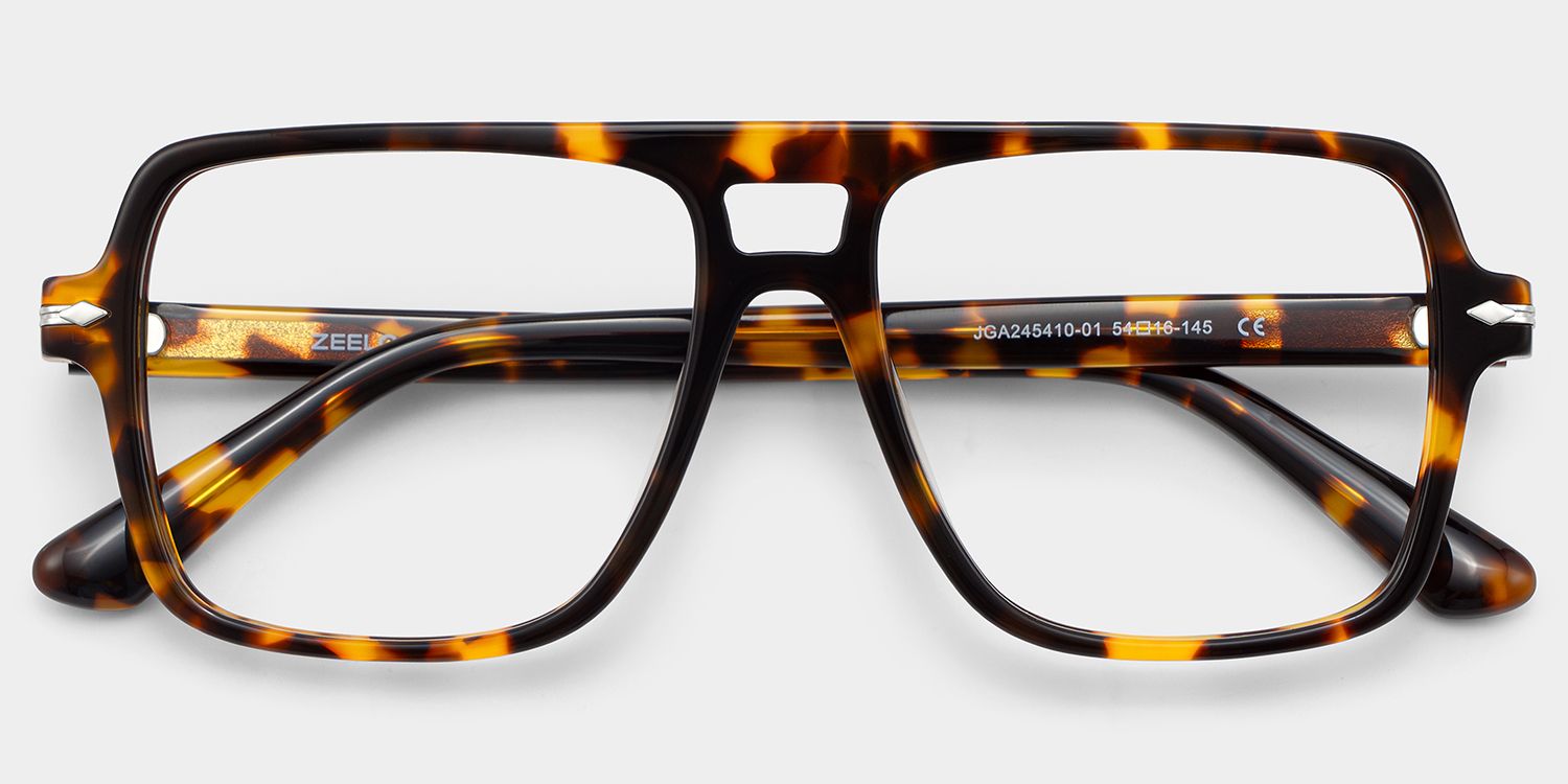 Easton Tortoise Aviator Frame Glasses for Men | ZEELOOL2
