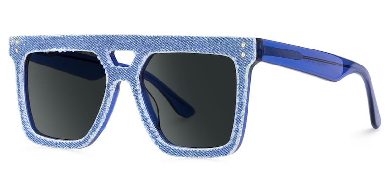 Rubin Square Denim Blue Glasses