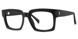 Amadeo Black Rectangle Glasses3