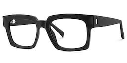 Amadeo Rectangle Black Glasses3