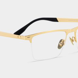 Brock Browline Gold Glasses7